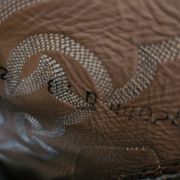 Handcrafted Lucchese Men's Black Western Boots Size8.5 - Picture 5 of 13